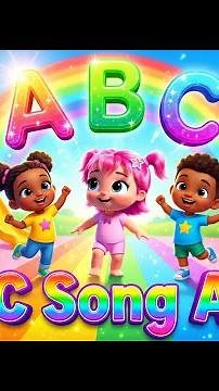 ABC Song A–Z | Slow & Easy Alphabet Learning | Cute 3D Animation for Toddlers , Nursery Rhymes
