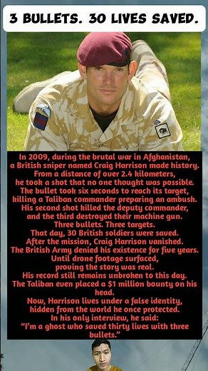 3 Bullets. 30 Lives Saved.