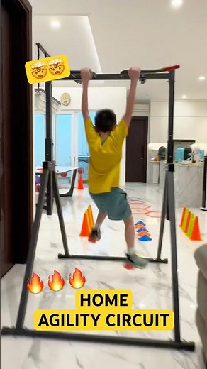 HOME AGILITY CIRCUIT ⭐️FAST LIKE NINJA ⚡️SPEED UP #shorts #speedandagility #exercise