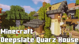 Minecraft Deepslate Quartz House