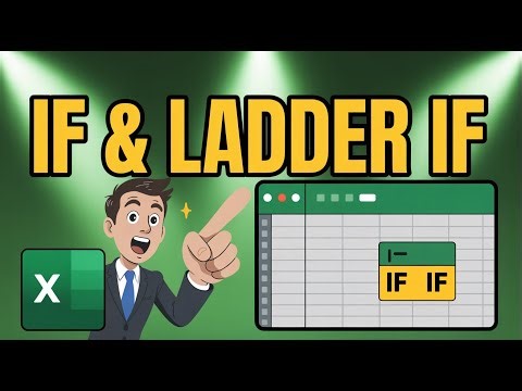 IF & Nested IF (Ladder IF) in Excel | Complete Tutorial for Beginners #excel