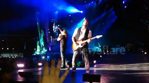 Mexican rock star falls off-stage during live performance