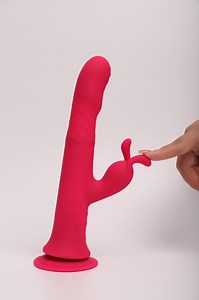 [Hot Item] Premium Thrusting Vibrator with Rabbit Ears and Suction Base
