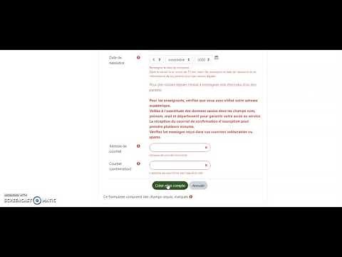 création d'un compte élève lycée pour accéder la première fois à une classe virtuelle du CNED