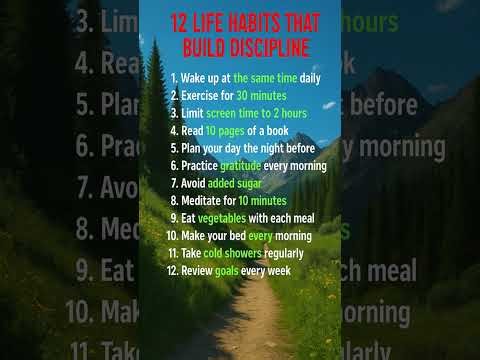 12 Life Habits That Build Discipline #deepthoughts #psychology