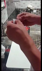 Wall Mounted Desk, Folding Table for Small Spaces, Fold Down Desk with Marble Pattern & 66lb Load for Laundry Room Office Computer Workstation, Study Work Bench, Kitchen Dining (White 31.5"×15.7")