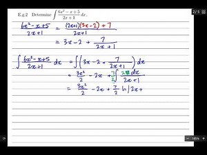 Ext. 2 Integration - 4B: Algebraic Manipulation
