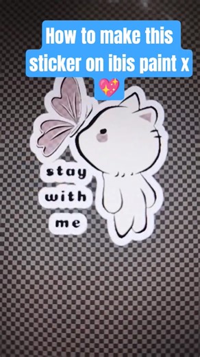 How to make stickers in ibis paint x| tutorial 💖✨