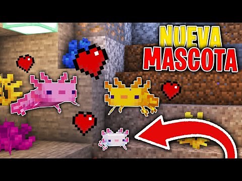 👉COMO DOMAR un AJOLOTE *NUEVA MASCOTA* en MINECRAFT 1.17!