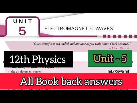 12th physics chapter 5 book back answers | 12th physics book back answers