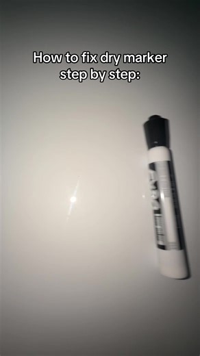 Tutorial for how to fix dry or streaky dry erase markers! #dryerasemarker #black #expo #rubbingalcahol #fixing
