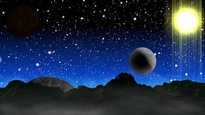 Planets, Constellation, Stars. Free Stock Video