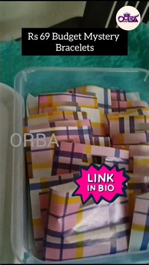 ₹69 Budget Bracelet Mystery Pack 🤯 Worth It or Waste? 🔥 #shorts #shopnow #orba