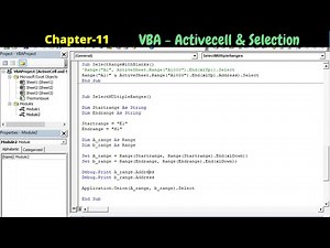 VBA - ActiveCell & Selection in VBA | ActiveCell in VBA |Selection in VBA