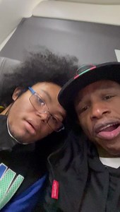 My guys Farad and my manager Amp Harris tour chronicles on @americanair: Farad loves to make videos with Amp. Love is love💜💜💜. #BlackMenMatter #mentorsmatter #downsyndrome 💙💙💙 | Stephanie Mills