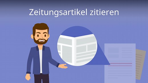 Zeitungsartikel zitieren • Print und Online Zeitungsartikel richtig zitieren