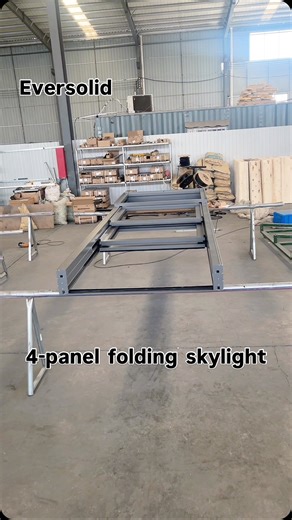 Eversolid on Instagram: "4-panel folding Skylight with electric control solar Rain sensor"