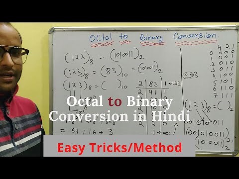 Octal to Binary conversion(Hindi) | Convert maths number system | Digital Electronics