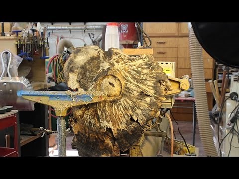 Stabilizing a Large Burl: woodturning with Sam angelo
