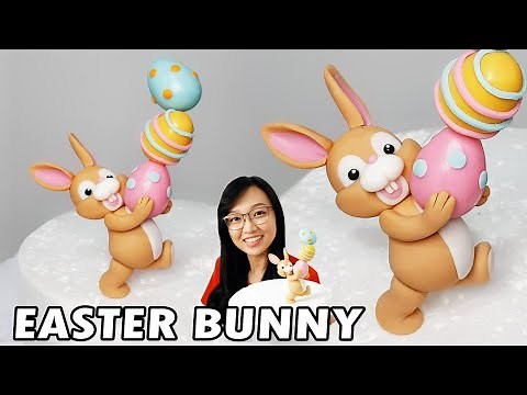 Fondant Easter Bunny | Easter Cake Topper | Easter Cake | Fondant Bunny Rabbit | Fondant Bunny