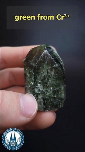 Chrome Diopside is a Rock forming mineral #diopside #mineral #chromium #GeoMuseum
