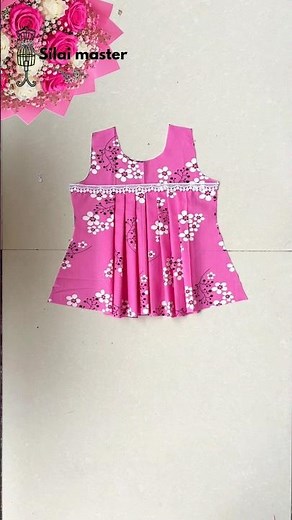 Easy Baby Top Cutting and Stitching ✂️ | Beautiful Baby Top Design Tutorial for Beginners