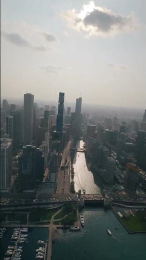 Aerial View of Chicago Skyline 🌇🚁 | Stunning Daytime Cityscape | 4K #travel