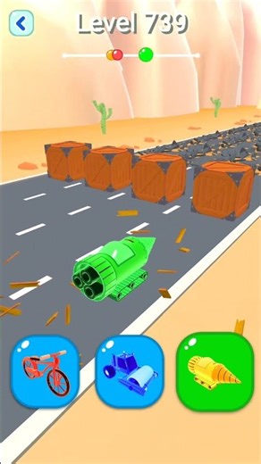 Shape-shifting Funny Race All Level Gameplay Walkthrough Master Level #739 BeamNG.drive #Shorts