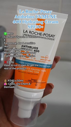 La Roche-Posay Anthelios UVMUNE 400 Hydrating Cream SPF50 Review