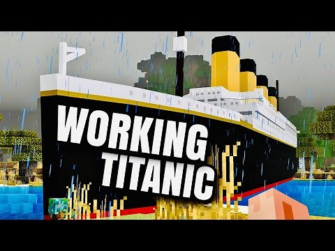 WORKING TITANIC SHIP MOD FOR MINECRAFT PE AND BEDROCK 1.18 & 1.19