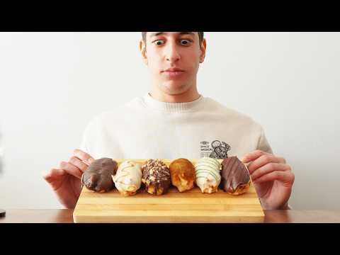 ASMR Éclair Variety Chocolate, Caramel, Lemon & More 🍩🍫🍋 No Talking