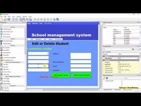 构建完整的学校管理软件 | Python PyQt5 SQL—Build Complete School Management Software Python PyQt5 SQL-章节3
