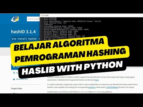 TUTORIAL HASHING DAN CARA MENGGUNAKAN HASLIB DI PYTHON