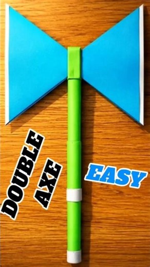 How to Make a Paper Double Axe! 🪓