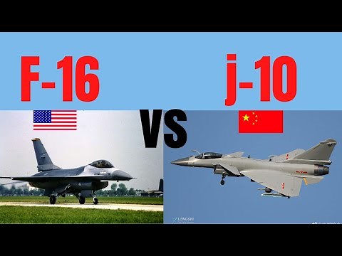 Comparison video of F-16 fighting falcon Vs Chengdu J-10.
