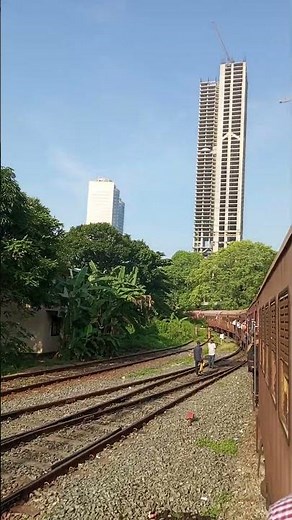 Class S11 Red Diesel Electrical multiple unit DEMU red indian train travel