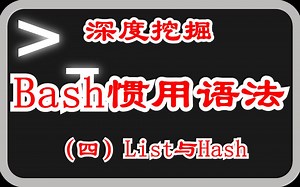 深度挖掘 Bash的惯用语法 （四）List与Hash 繁琐但不复杂 例子做铺垫 好理解 干货满满
