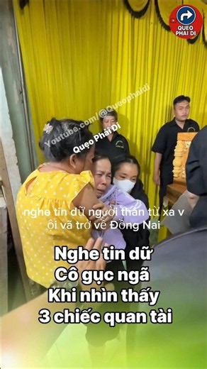 The moment a relative is left speechless before 3 coffins