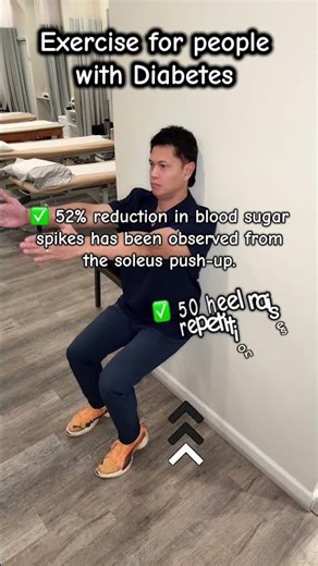 Exercise for people with Diabetes. Why it works: This exercise activates the soleus muscle.#viral