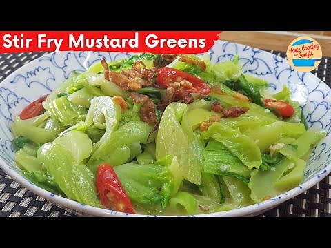 Tasty Fresh Mustard Greens with Preserved Bean Curd