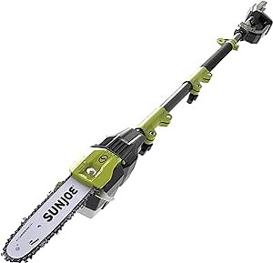 Sun Joe iON100V-10PS-CT 10-Inch 100-Volt Max Lithium-iON Cordless Telescoping Pole Chain Saw, Tool Only
