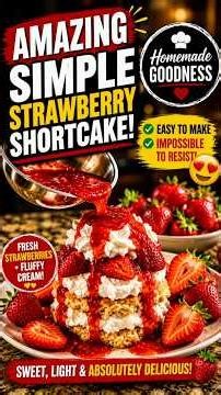 Old-Fashioned Homemade Strawberry Shortcake Done Right! 🍓