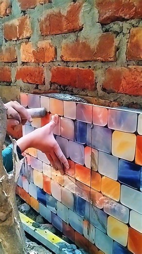 Perfect wall tiles fitting – clean work, clean finish, #shorts #tiles