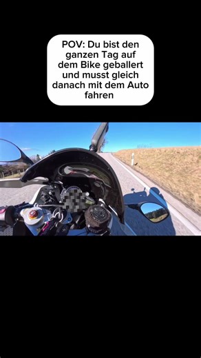 So sehr ich mein Auto liebe, ans Bike wirds nie ran kommen #rideordie #diegebrüderrunda #motovlog