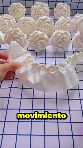 Decorative roses made with toilet paper