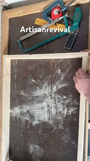 How to Make a Wooden Frame | DIY Woodworking | Simple Tools | Craft Skills #shorts #reels #art #diy