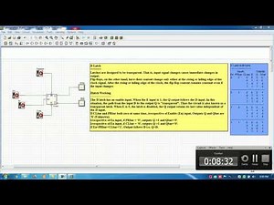 D Latch designing in DEEDS Digital Circuit Simulator and Synthesis & Power Analysis in Xilinx