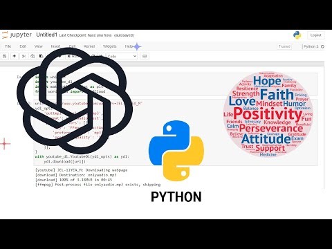 Transcribir video youtube con whisper en python.