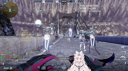 【CS2僵尸逃跑】ze_last_man_standing_p，抽象龙门山