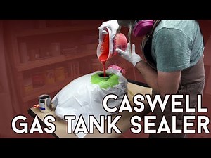 Trying Caswell Gas Tank Sealer on a Rusty Motorcycle Tank-1953 NSU Max Restoration